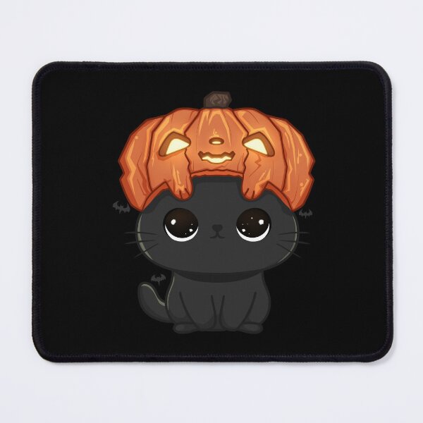 Item preview, cute Halloween pumpkin cat  designed and sold by Wayoftheartist.