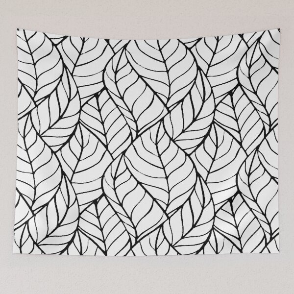 Item preview, Leaf Line Pattern designed and sold by ViaARTfactory.