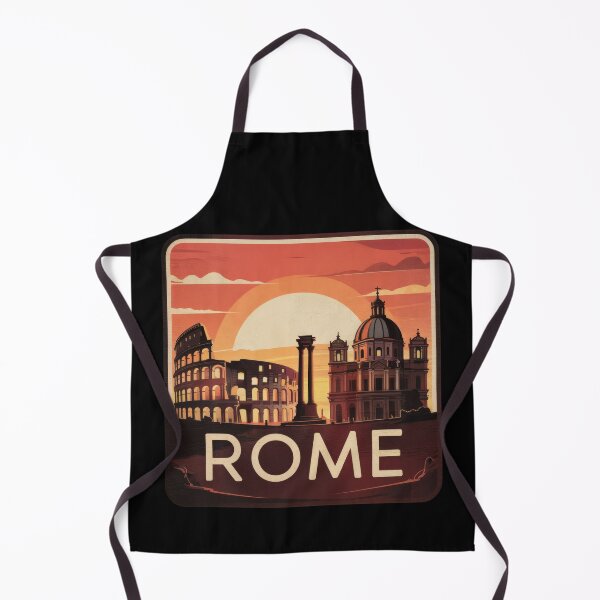Item preview, Rome – Retro Sunset with Colosseum and Iconic Sights designed and sold by EmeraldeaArt.