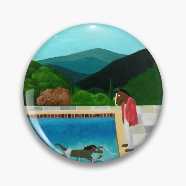 Item preview, Bojack Horseman Pool Painting designed and sold by SukiandJuno.