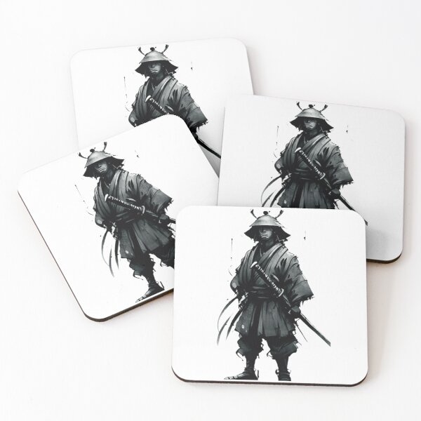 Item preview, japanes samurai black ink style designed and sold by nour ⭐⭐⭐⭐ ⭐.