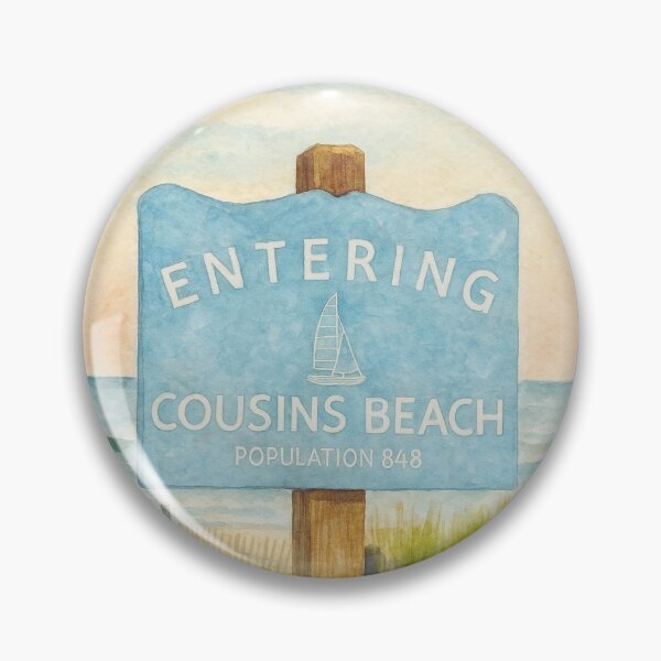 Item preview, Cousins Beach Sign designed and sold by pinkpoppyprints.