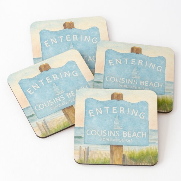 Item preview, Cousins Beach Sign designed and sold by pinkpoppyprints.