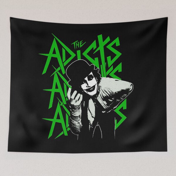 Item preview, The Adicts UK Punk Rock Shirt — Viva La Revolution / Clockwork Orange Droog Style Merch designed and sold by Cat-butt-shirts.
