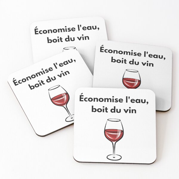 Item preview, Save water, drink wine designed and sold by MoodCréatif.
