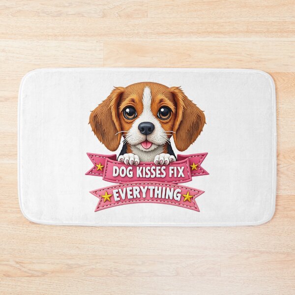 Item preview, Dog Kisses Fix Everything Cute Puppy Funny Dog Lover Gift Design designed and sold by ArtDesignTp.
