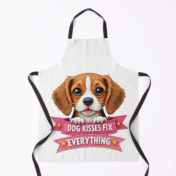 Item preview, Dog Kisses Fix Everything Cute Puppy Funny Dog Lover Gift Design designed and sold by ArtDesignTp.