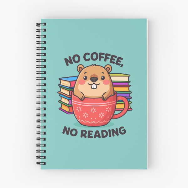 Item preview, No Coffee No Reading Capybara Mug Illustration designed and sold by munizz.
