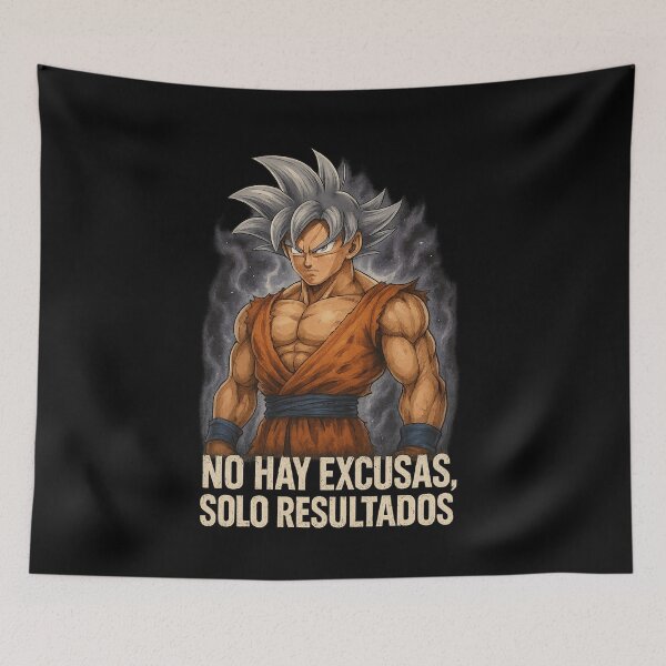 Item preview, Goku motivacional 2 – No hay excusas, solo resultados designed and sold by FXFandomFactory.