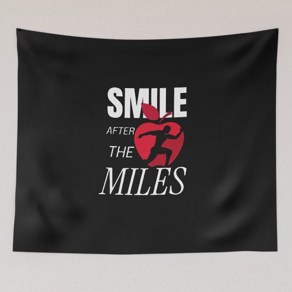 Item preview, Smile After the Miles  - Motivational Running Quote Design designed and sold by Cbenaia.