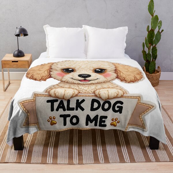 Item preview, Talk Dog To Me Cute Poodle Puppy Funny Dog Lover Gift Design designed and sold by ArtDesignTp.