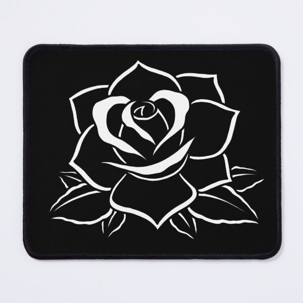 Item preview, Traditional Tattoo Blackwork Rose 1 designed and sold by Night Sky Art.