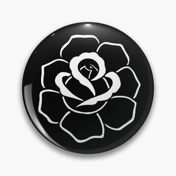 Artikelvorschau, Traditionelles Tattoo Blackwork Rose 2 entworfen und verkauft von Night Sky Art.