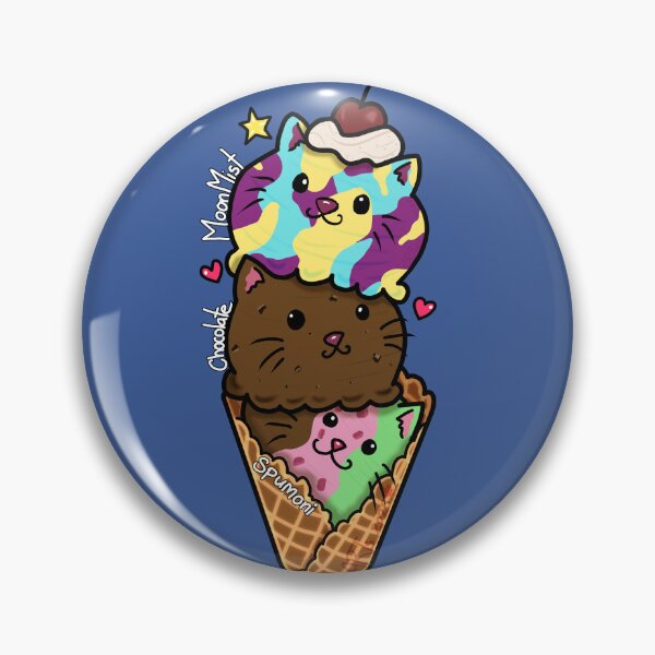 Item preview, 3 Favorite Ice Cream Scoops Kitties designed and sold by SPufferART.