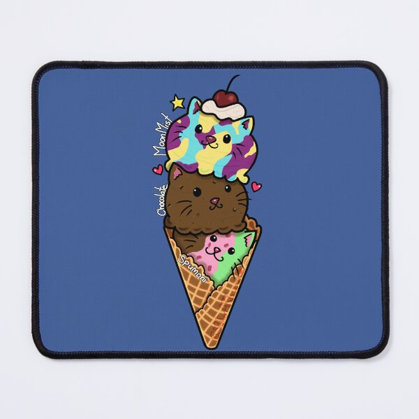 Item preview, 3 Favorite Ice Cream Scoops Kitties designed and sold by SPufferART.