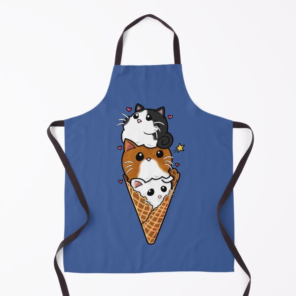Item preview, 3 Ice Cream Scoops Simple Kitties designed and sold by SPufferART.