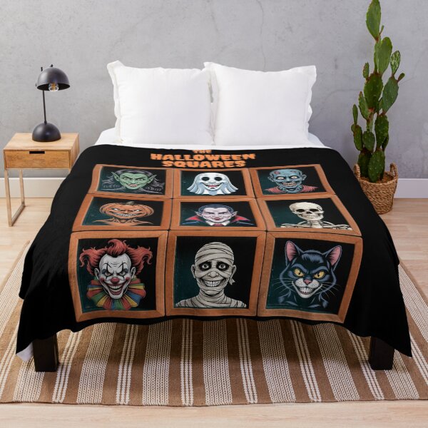 Item preview, The Halloween Squares – Spooky TV Parody designed and sold by Snark Town Tees.