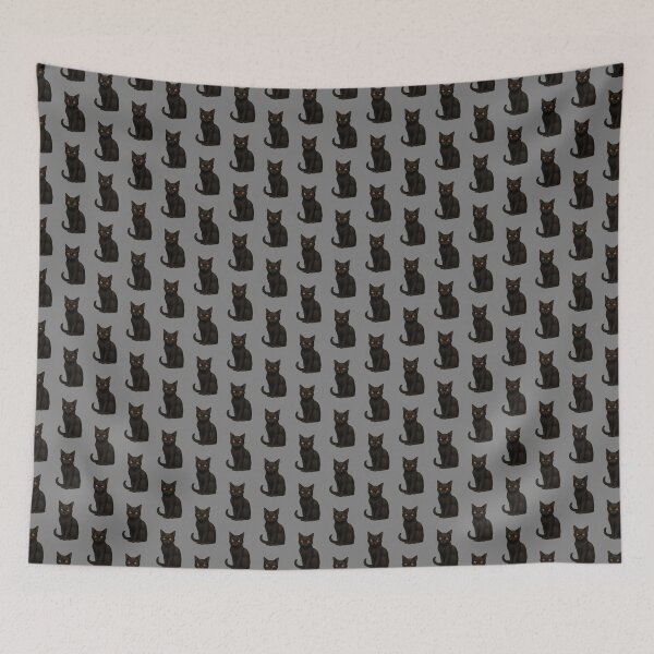 Item preview, Calm Halloween Black Cat – Serene Nocturnal Charm designed and sold by edimoraes.