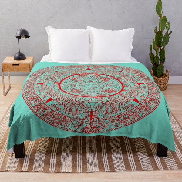 Item preview, Aztec Calendar - Turquoise designed and sold by deusrex007.