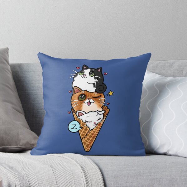 Item preview, 3 Ice Cream Scoops Blob Cats designed and sold by SPufferART.
