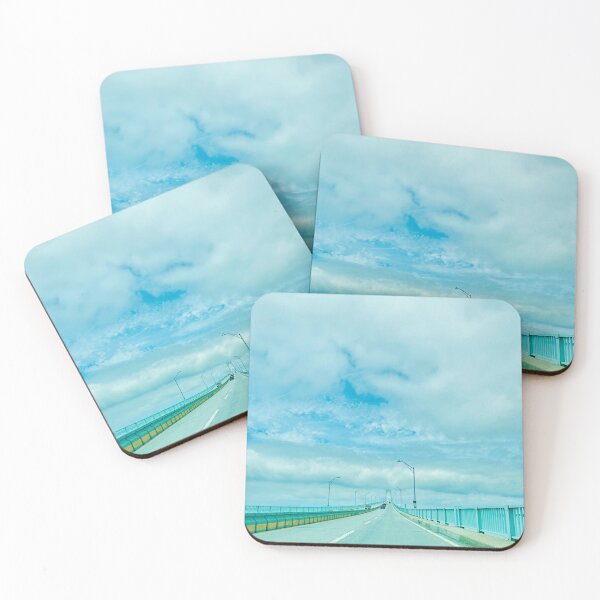 Item preview, Scenic Coastal Bridge Road Trip – Blue Sky and Cloudy Horizon designed and sold by NAJ2023.