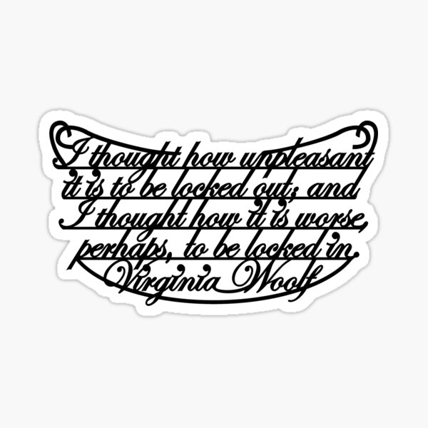 Classics are cool: V. Woolf Pegatina