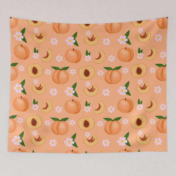 Item preview, Just Peachy, Cute Fruit Pattern designed and sold by Aka.Alex.
