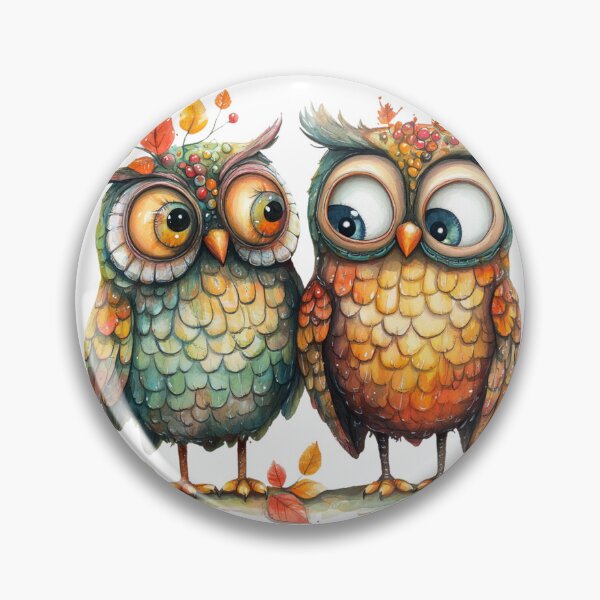 Item preview, Funny Fall Owl Couple, Really? designed and sold by Eclectic Monkey.