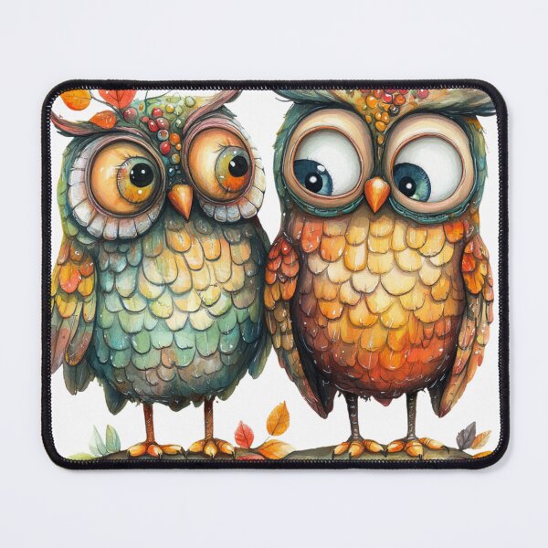 Item preview, Funny Fall Owl Couple, Really? designed and sold by Eclectic Monkey.