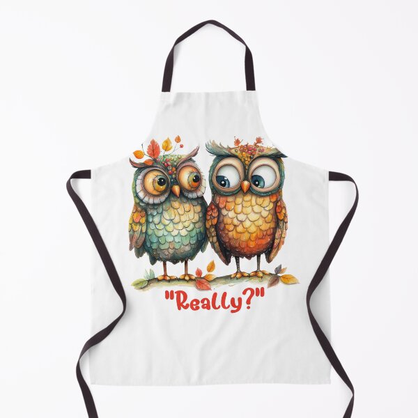 Item preview, Funny Fall Owl Couple, Really? designed and sold by Eclectic Monkey.