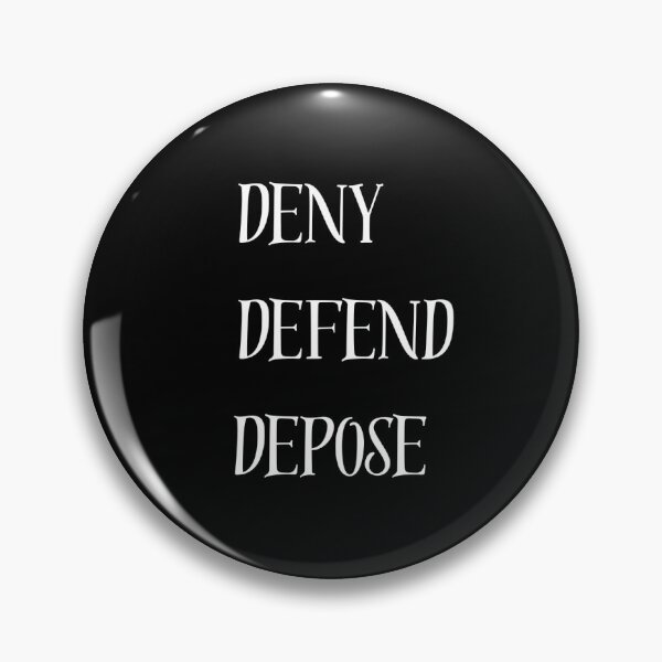 Item preview, Deny Defend Depose White  designed and sold by Uniiverseciity.
