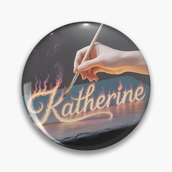 Item preview, Katherine Fiery Name Art designed and sold by JoseldShopus.