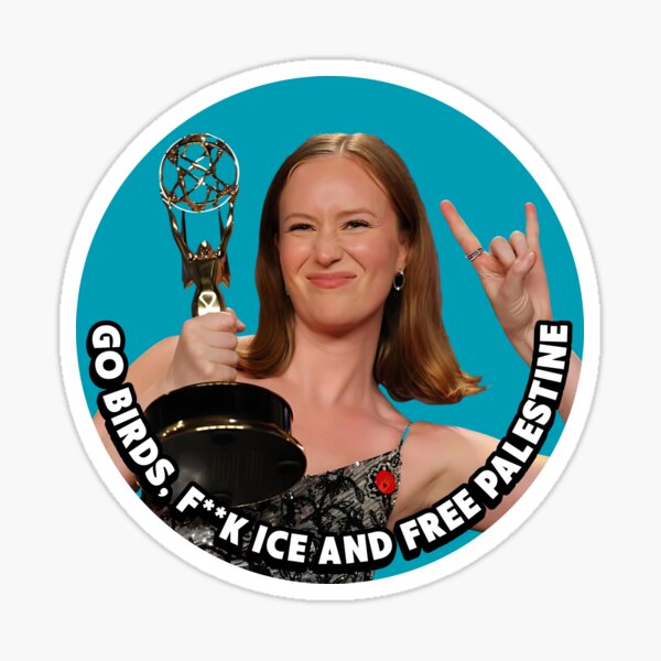 Item preview, Hannah Einbinder, Go Birds, F— ICE and Free Palestine, Emmy Winner, Hacks designed and sold by matchakpop.