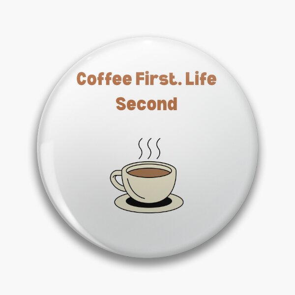 Item preview, Coffee First Life Second Funny Shirt designed and sold by Casual Chaos Co..