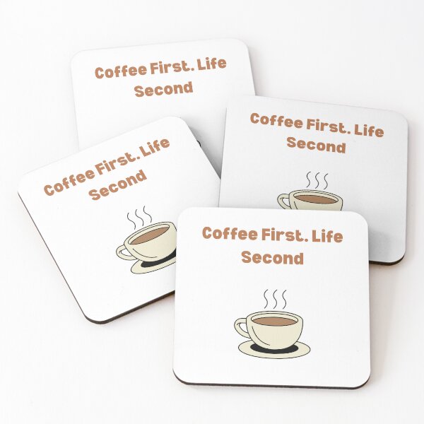 Item preview, Coffee First Life Second Funny Shirt designed and sold by Casual Chaos Co..