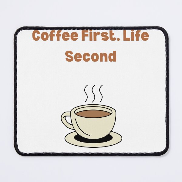 Item preview, Coffee First Life Second Funny Shirt designed and sold by Casual Chaos Co..