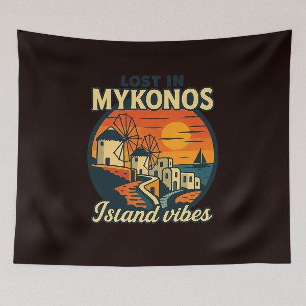 Item preview, Lost in Mykonos – Island Vibes designed and sold by MakisRIZOS.