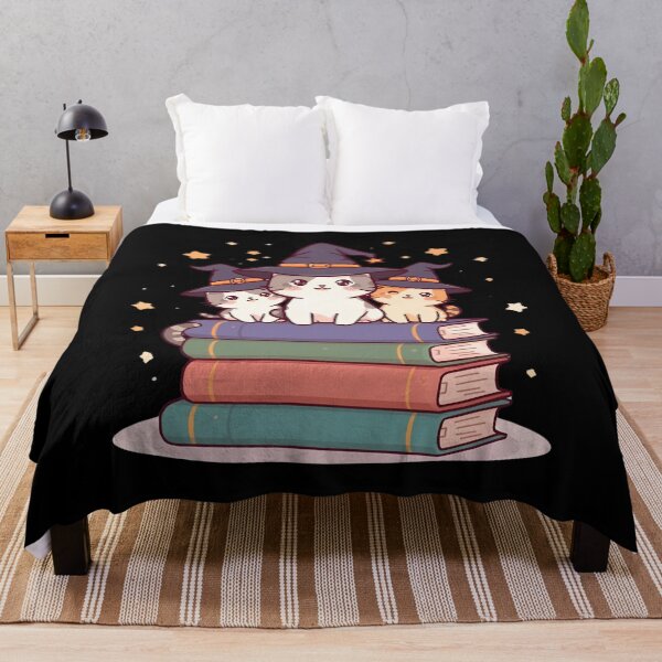 Item preview, Kawaii Kittens under witch hats on top of books designed and sold by DormDrip.