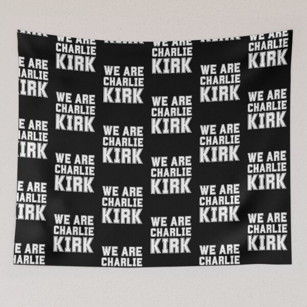 Item preview, We Are Charlie Kirk Collegiate Activism Respectful Political Debate designed and sold by Neeshki.