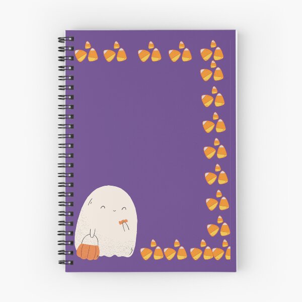 Item preview, Ghost eating candy corn minimalist design designed and sold by BunnyandBloom.