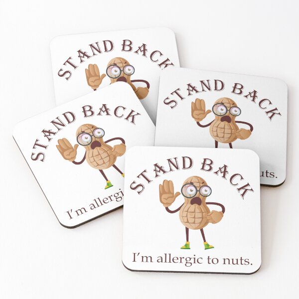 Item preview, Allergic to Nuts Cute Peanut designed and sold by RowanGraphics.