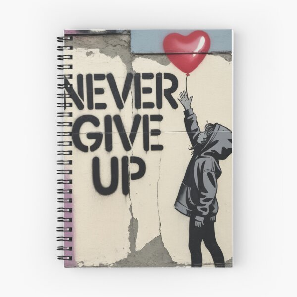 Item preview, Banksy never give up vintage designed and sold by martin max.
