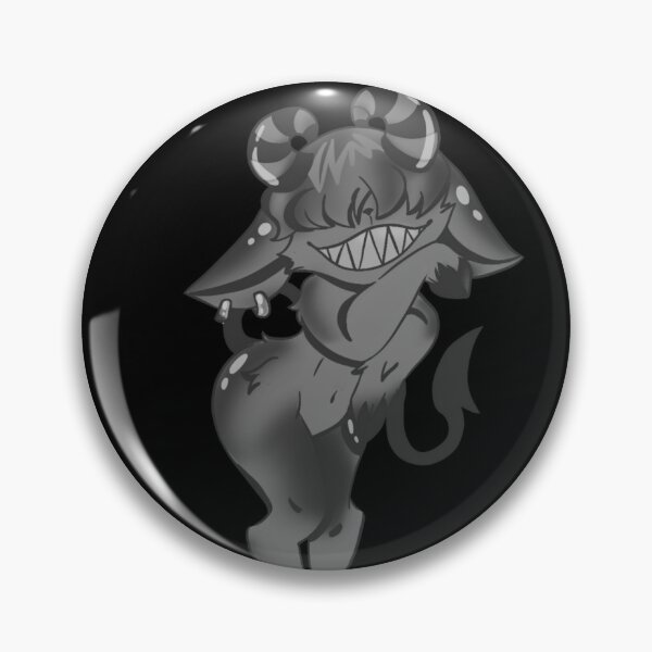 Item preview, Adorable cartoon demon with horns and a mischievous smile designed and sold by Jen-stuffs.