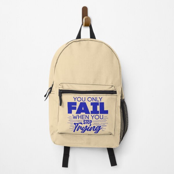 Item preview, You Only Fail When You Stop Trying | Motivational Quote | Inspirational Mindset & Positive Encouragement Art designed and sold by Hope & Light Designs.