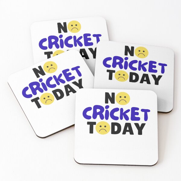 Item preview, funny No Cricket Today quote funny Cricket fan, sad emoji designed and sold by LuxeGraphix.