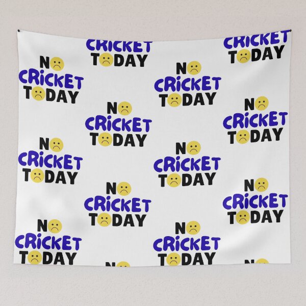 Item preview, funny No Cricket Today quote funny Cricket fan, sad emoji designed and sold by LuxeGraphix.