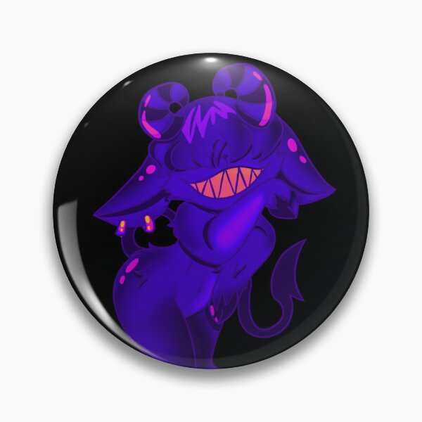 Item preview, Adorable cartoon demon with horns and a mischievous smile designed and sold by Jen-stuffs.