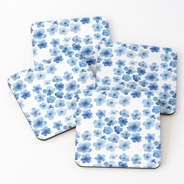 Item preview, Little Blue Watercolor Flowers designed and sold by nikki-c-123.