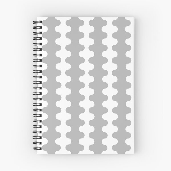 Item preview, Modern Retro Wavy Ogee A-Go-Go Pop Stripes in Gray and White designed and sold by kierkegaard.