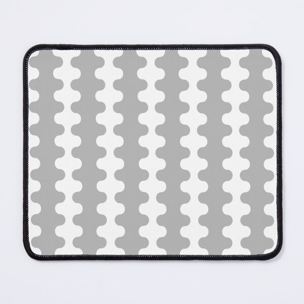 Item preview, Modern Retro Wavy Ogee A-Go-Go Pop Stripes in Gray and White designed and sold by kierkegaard.
